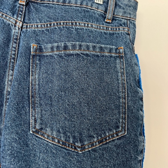 Farm Rio Granny Square Crochet Denim Shorts - Picture 9 of 10